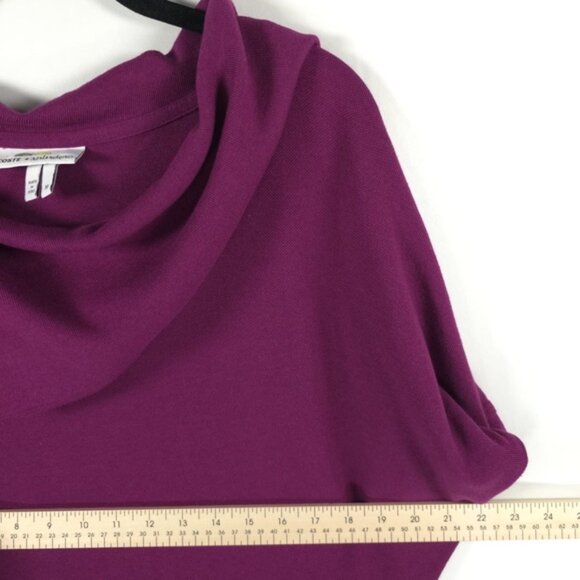 LACOSTE + MALANDRINO Peru Made 🇵🇪 Cowl Nk Short Sleeve Jersey Tunic Dress Sz M - Picture 5 of 11